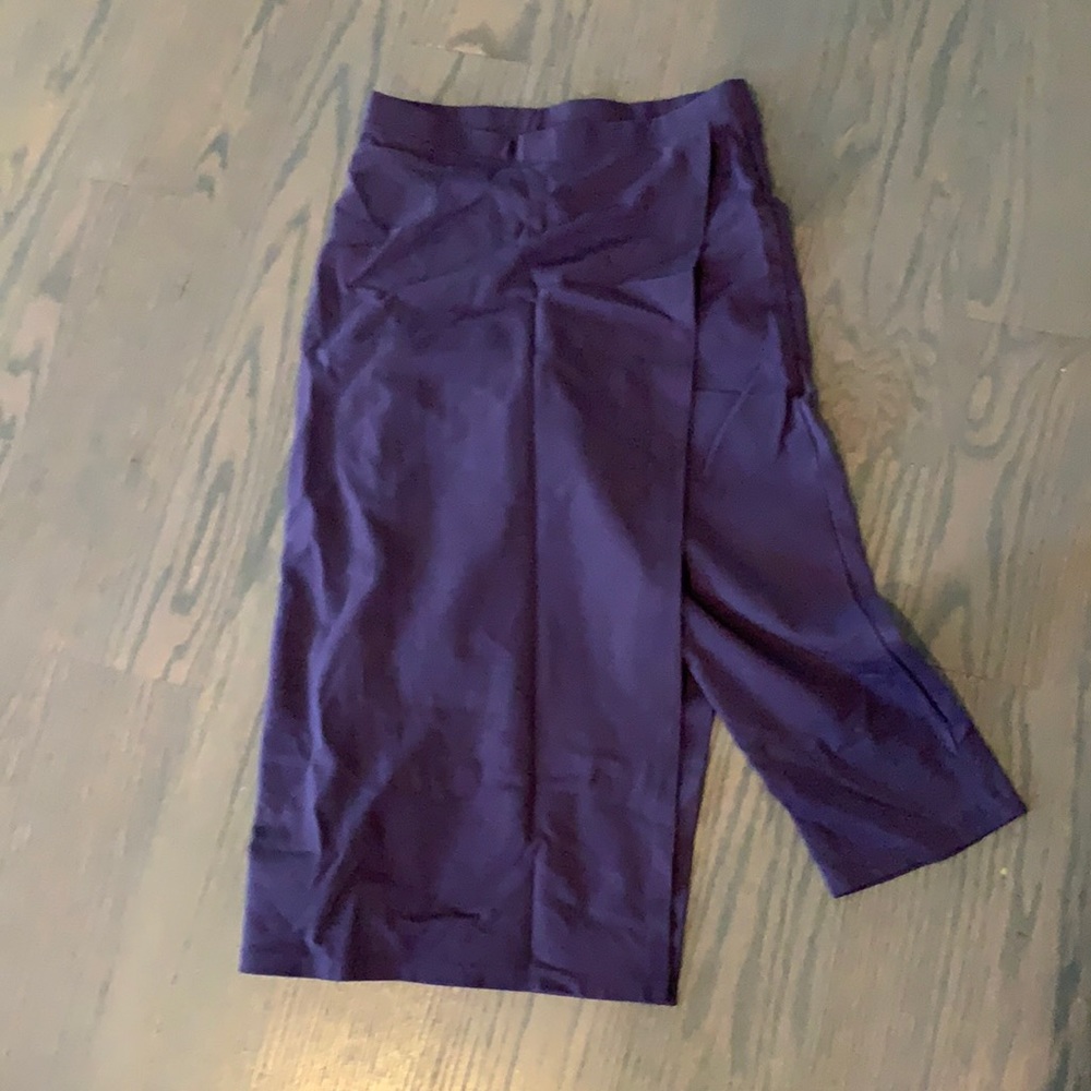Betabrand purple skirt pants